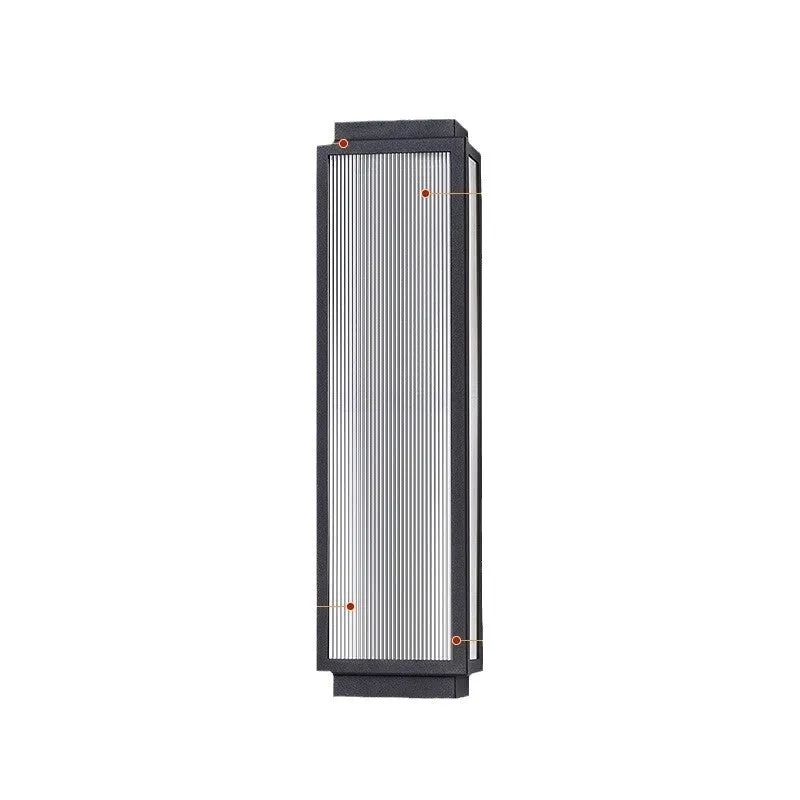 Waterproof stainless steel outdoor wall lamp for courtyard and garden lighting installation