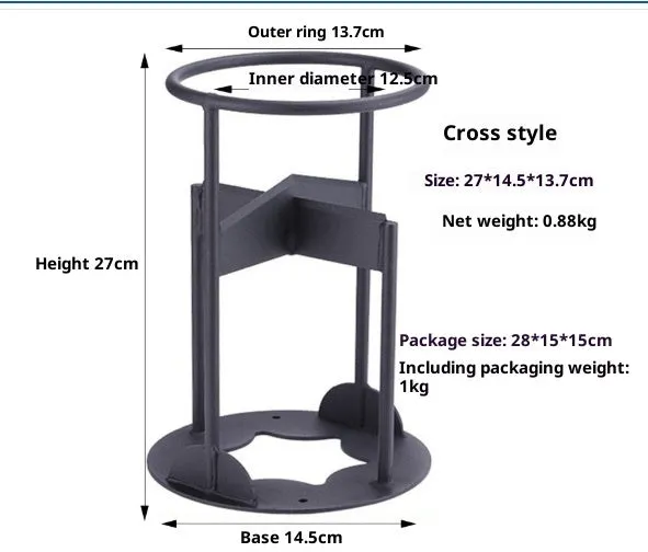 Manual wood splitting tool with high carbon steel blade, wall-mountable design, camping wood chopper in 41cm size