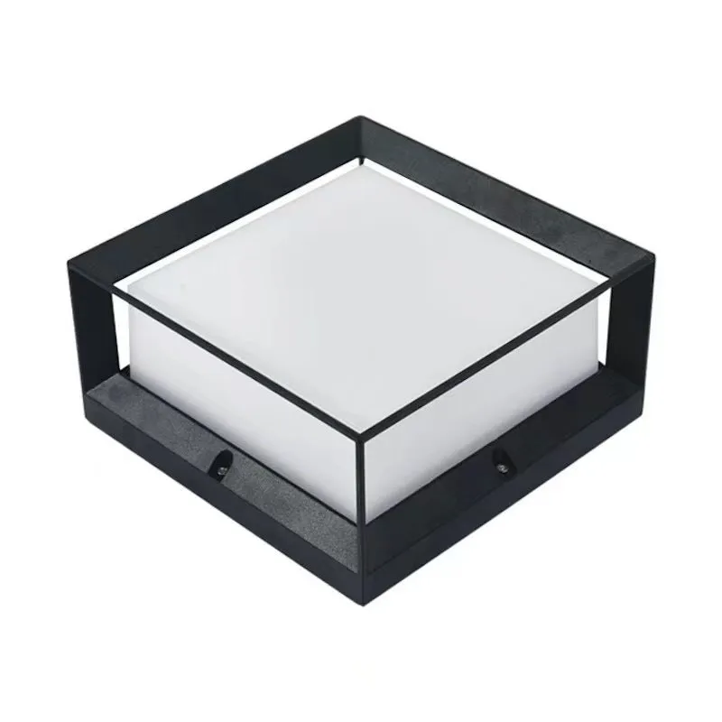 Aluminium solar-powered column light for outdoor wall or door mounting