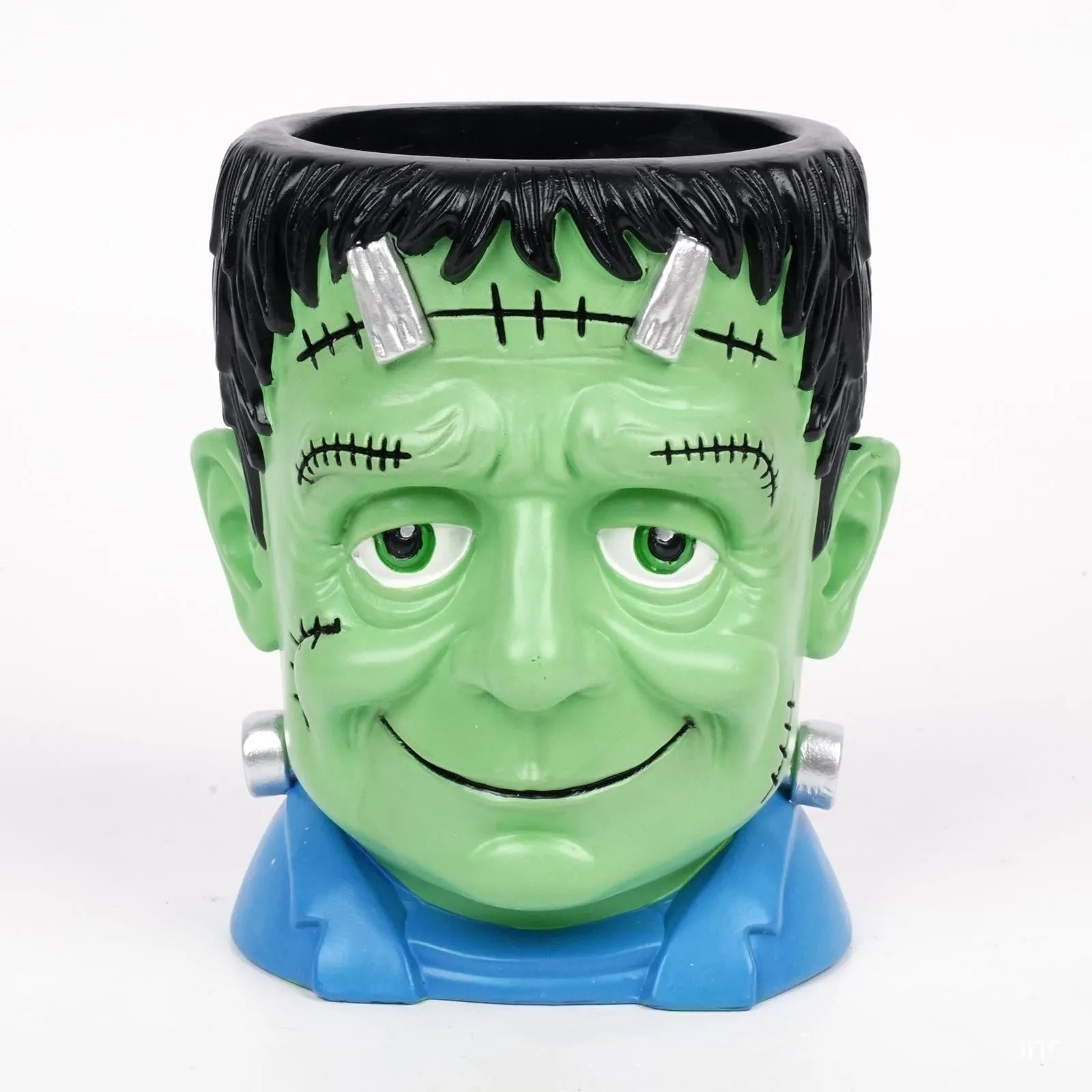 Hand-painted Halloween resin flower pot decorations in four horror character designs