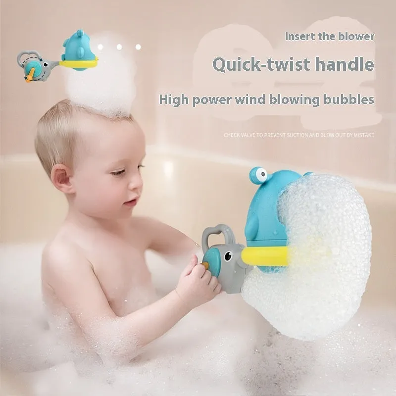 Shark bubble blowing machine bath toy for children aged 3-6 years plastic colour box set