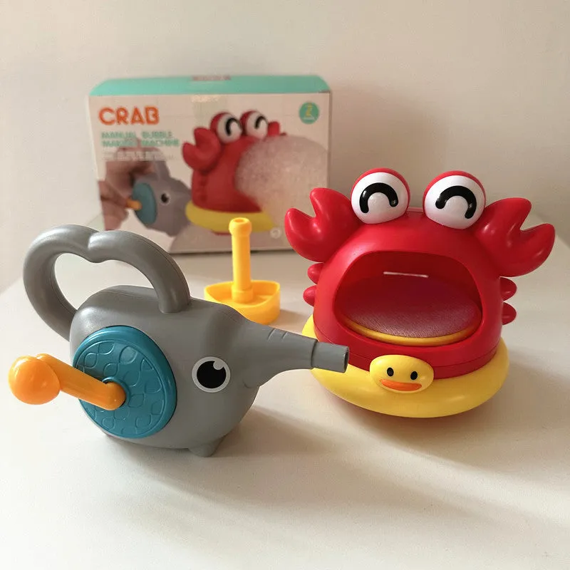 Shark bubble blowing machine bath toy for children aged 3-6 years plastic colour box set