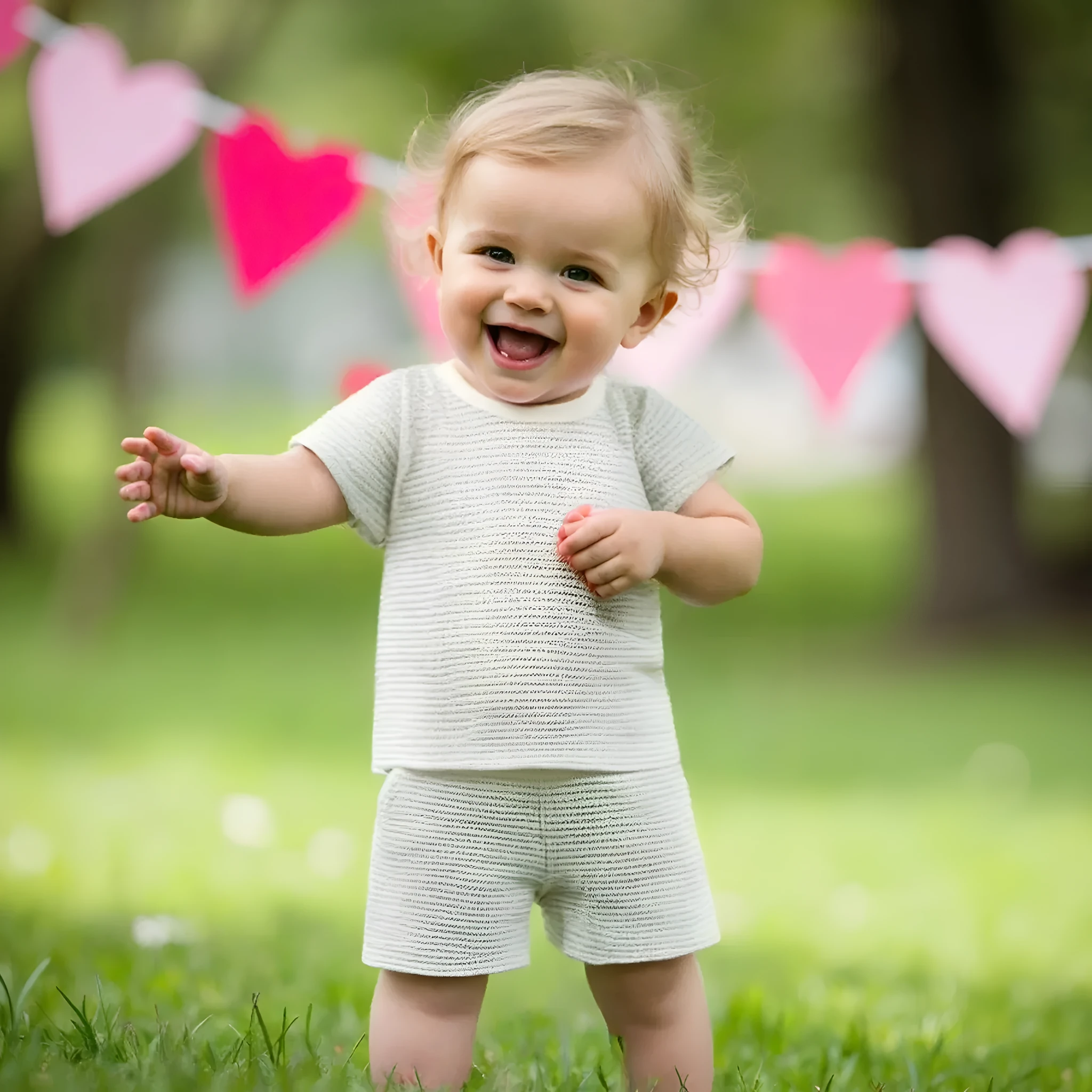 Baby and infant cotton striped short sleeve top and shorts suit in blue, green, and khaki colour options