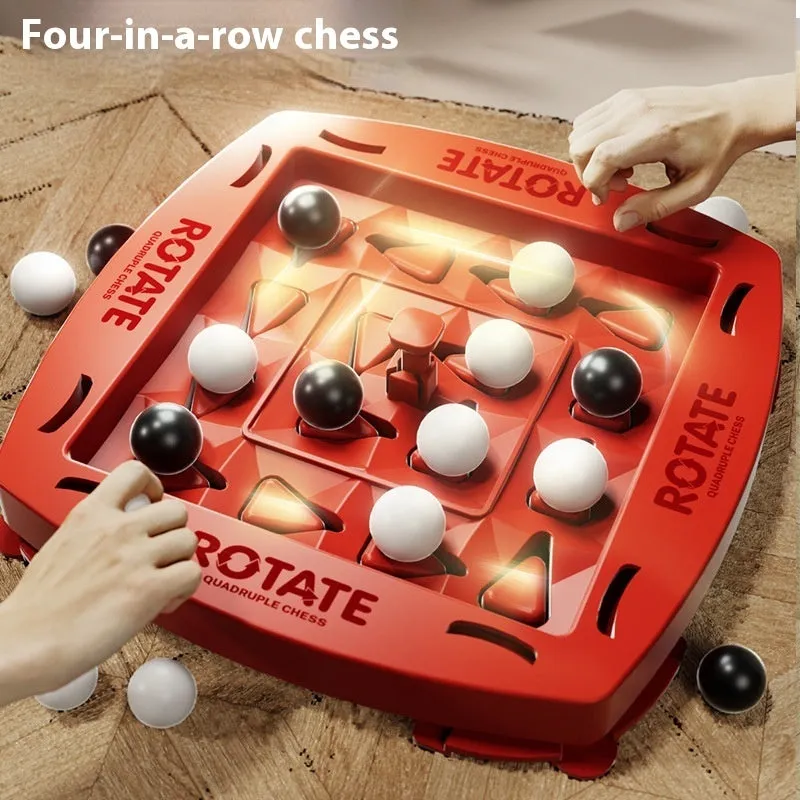Track Logic Chess family battle chess set with black and white beads in colour box package