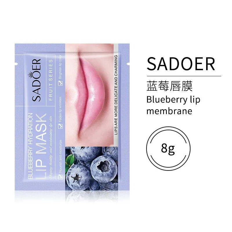 SADOER Avocado Fruit Series Lip Mask 8g in tube packaging for moisturising lip care treatment