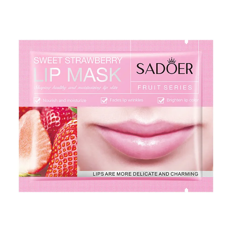 SADOER Avocado Fruit Series Lip Mask 8g in tube packaging for moisturising lip care treatment