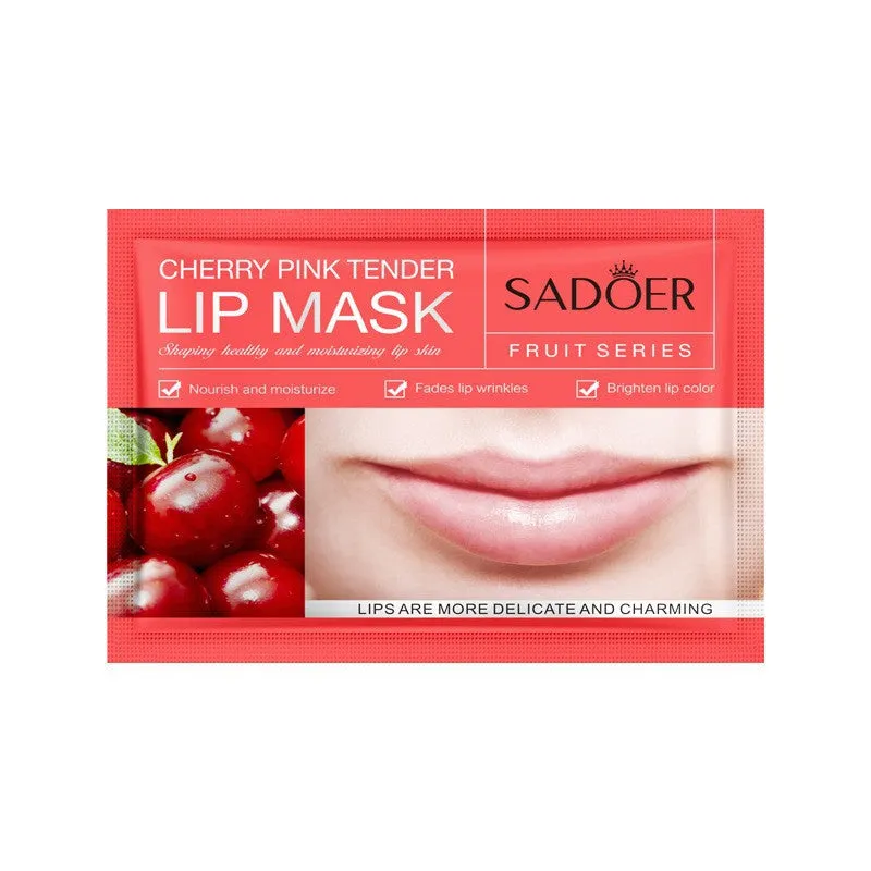 SADOER Avocado Fruit Series Lip Mask 8g in tube packaging for moisturising lip care treatment