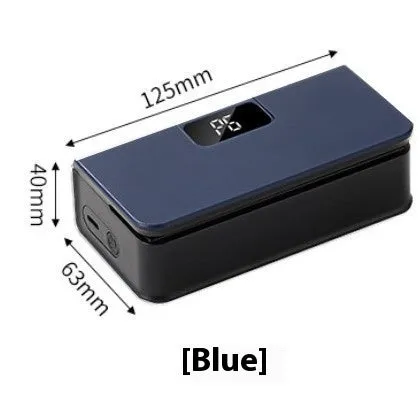 Small white or blue portable hand press heat sealing machine for plastic snack bags