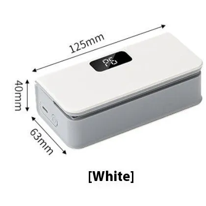Small white or blue portable hand press heat sealing machine for plastic snack bags