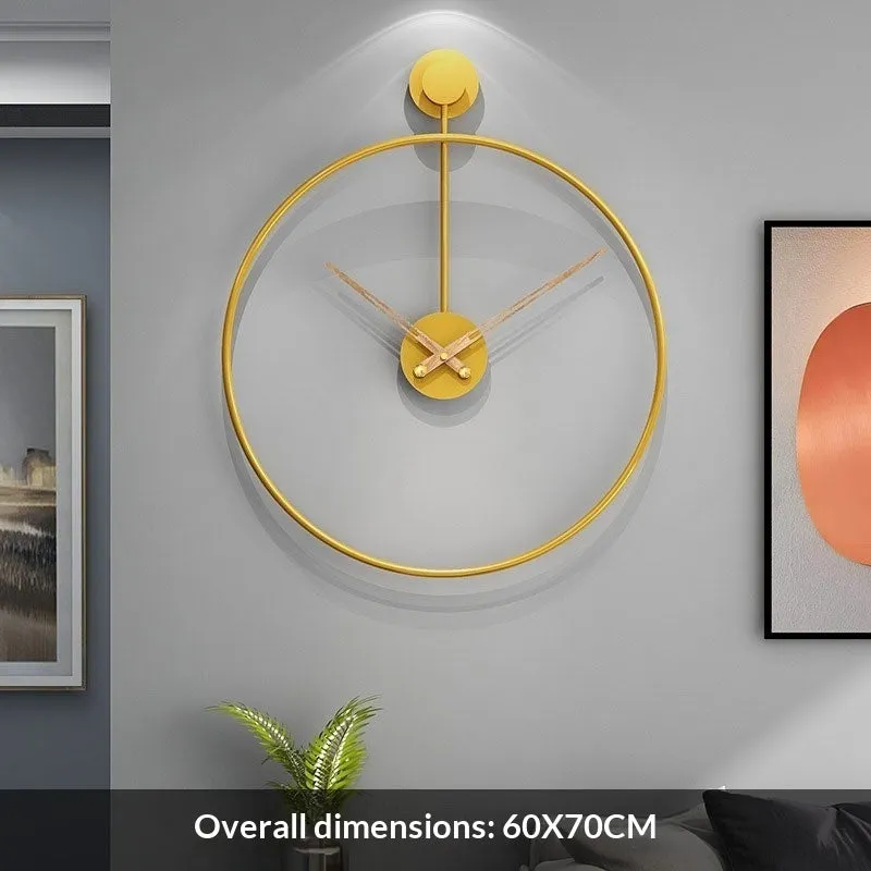Round metal dial wall clock in WM463 colour, 50x50cm size, with sweep movement