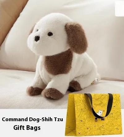 Password Dog electric plush simulation pet doll in Shih Tzu style with soft plush body