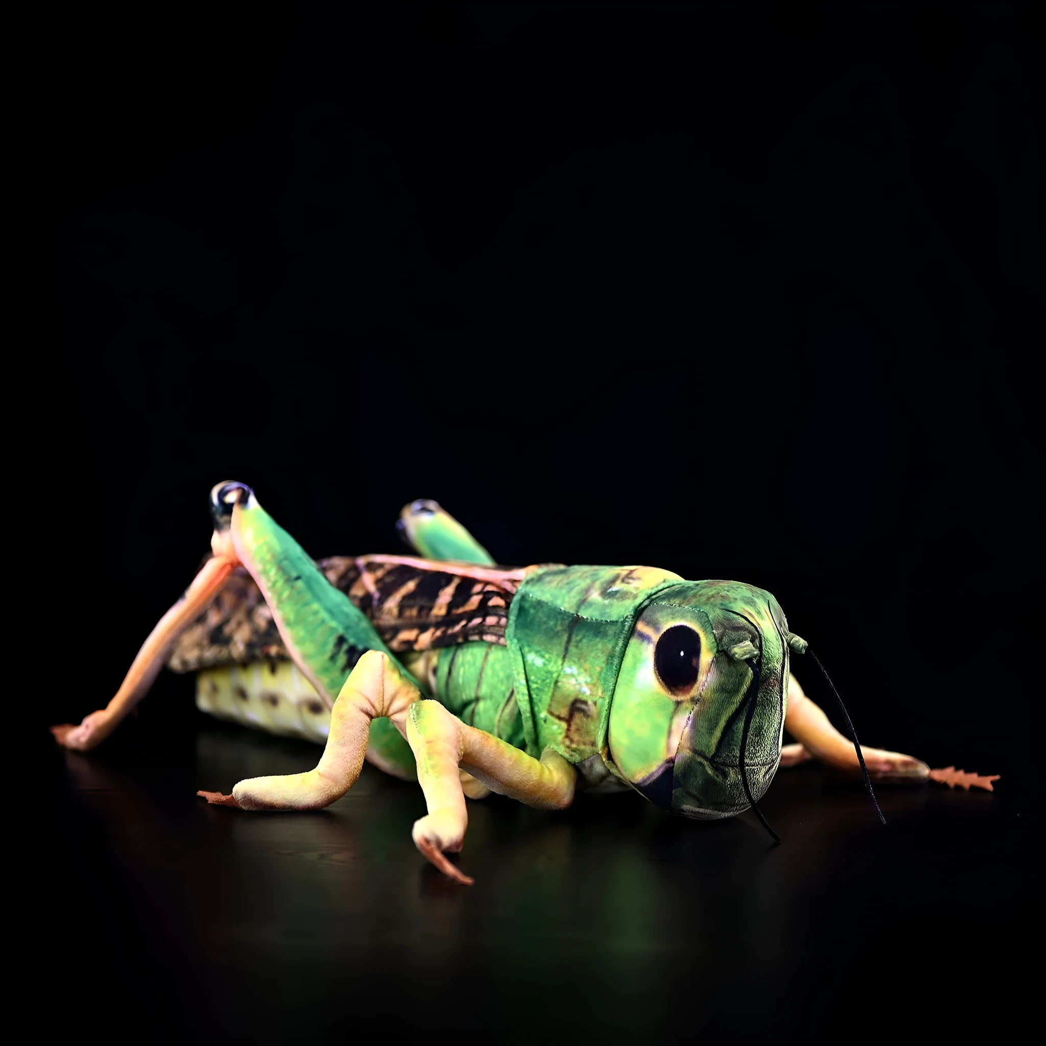 Simulation grasshopper doll plush toy 35cm flannel green insect soft toy