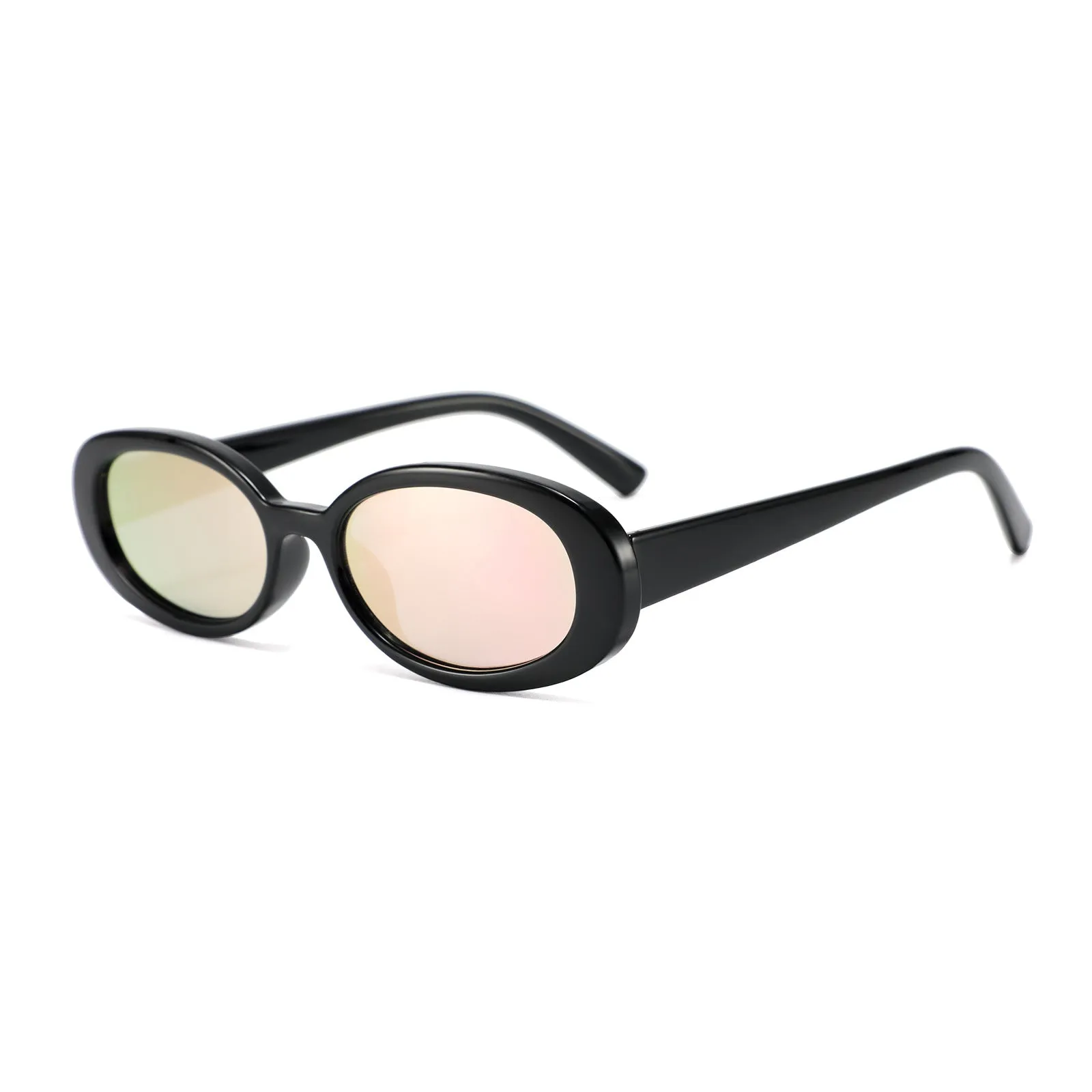 European American style small frame oval sunglasses for women with PC construction