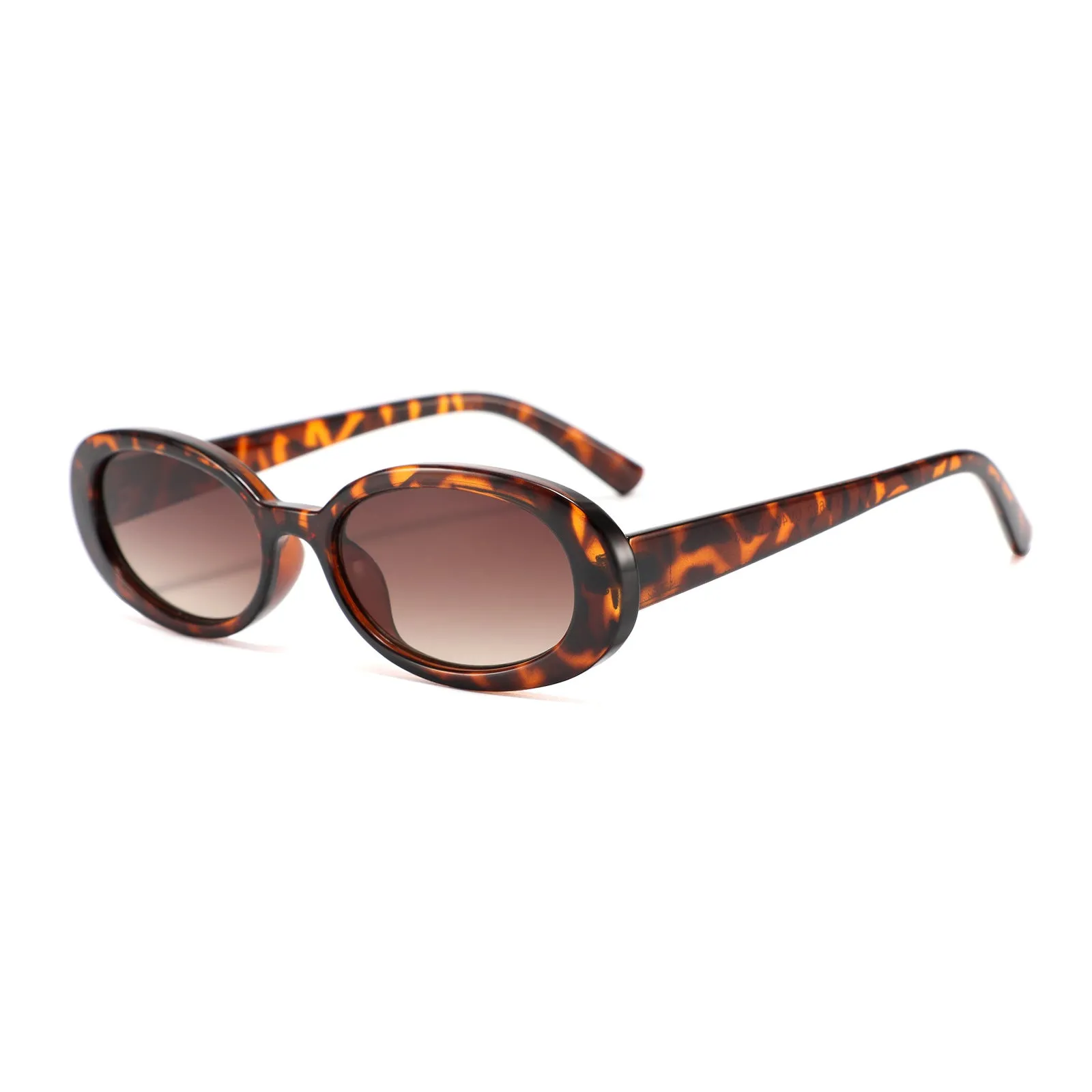 European American style small frame oval sunglasses for women with PC construction
