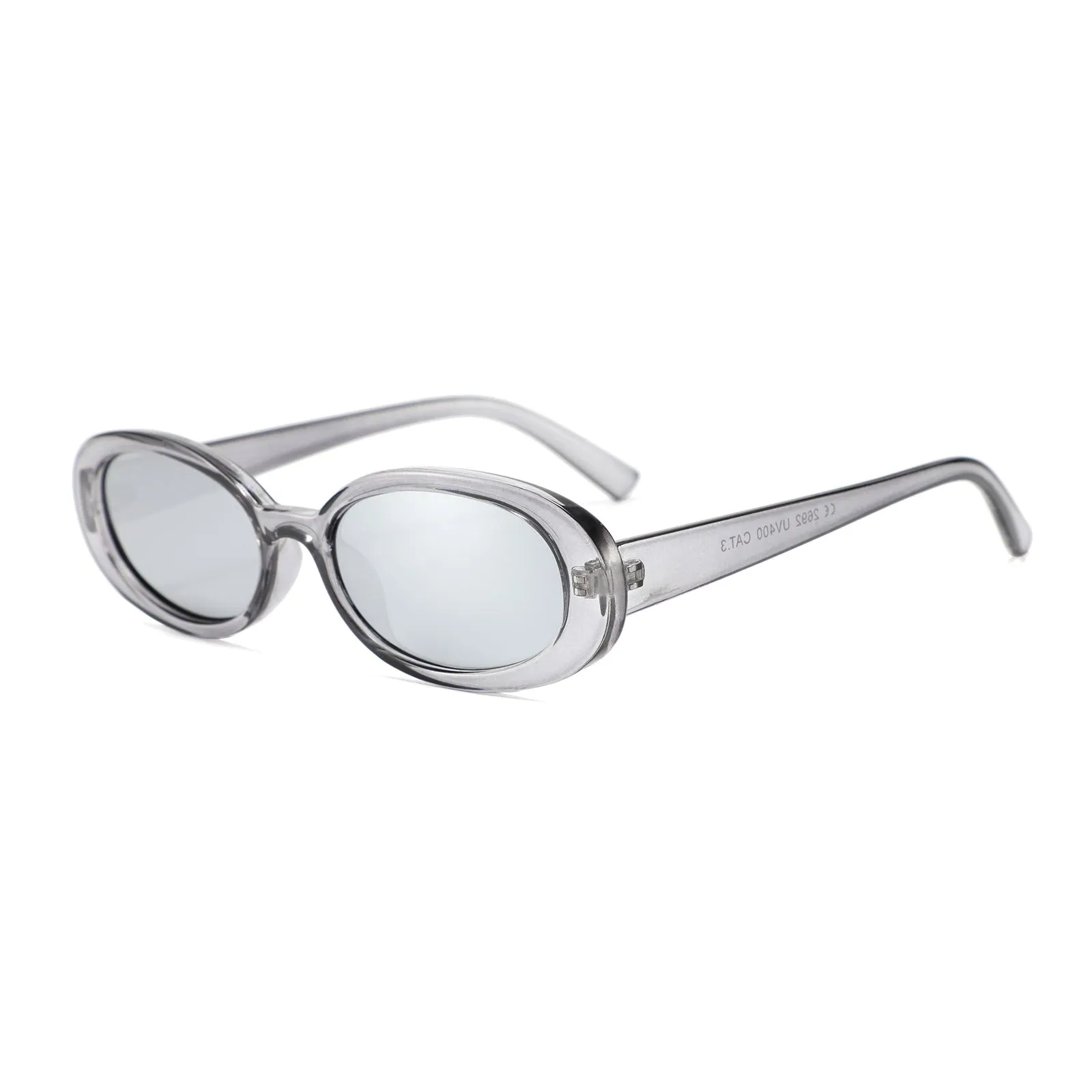 European American style small frame oval sunglasses for women with PC construction