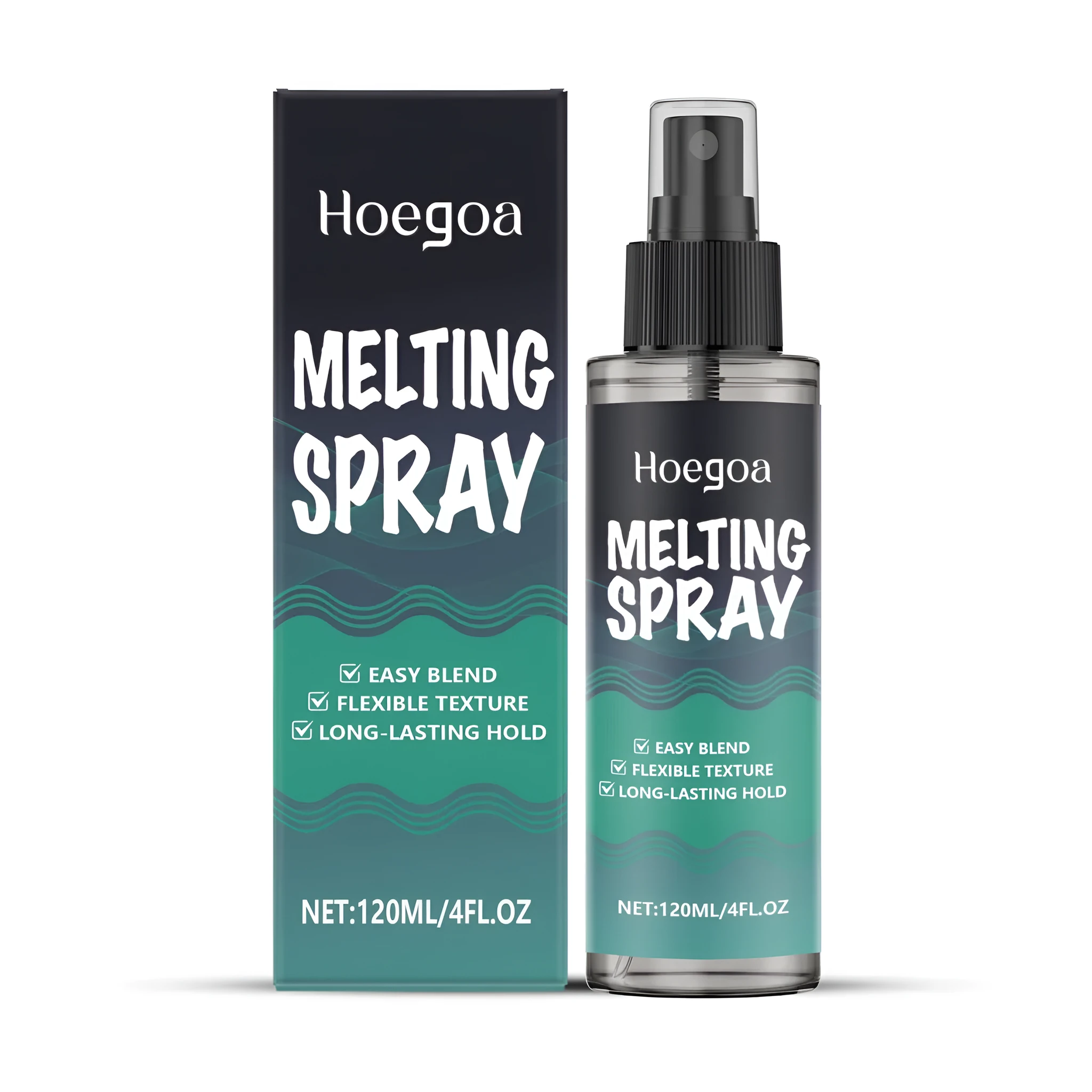120ml Melting Spray gel water hair styling product in spray container