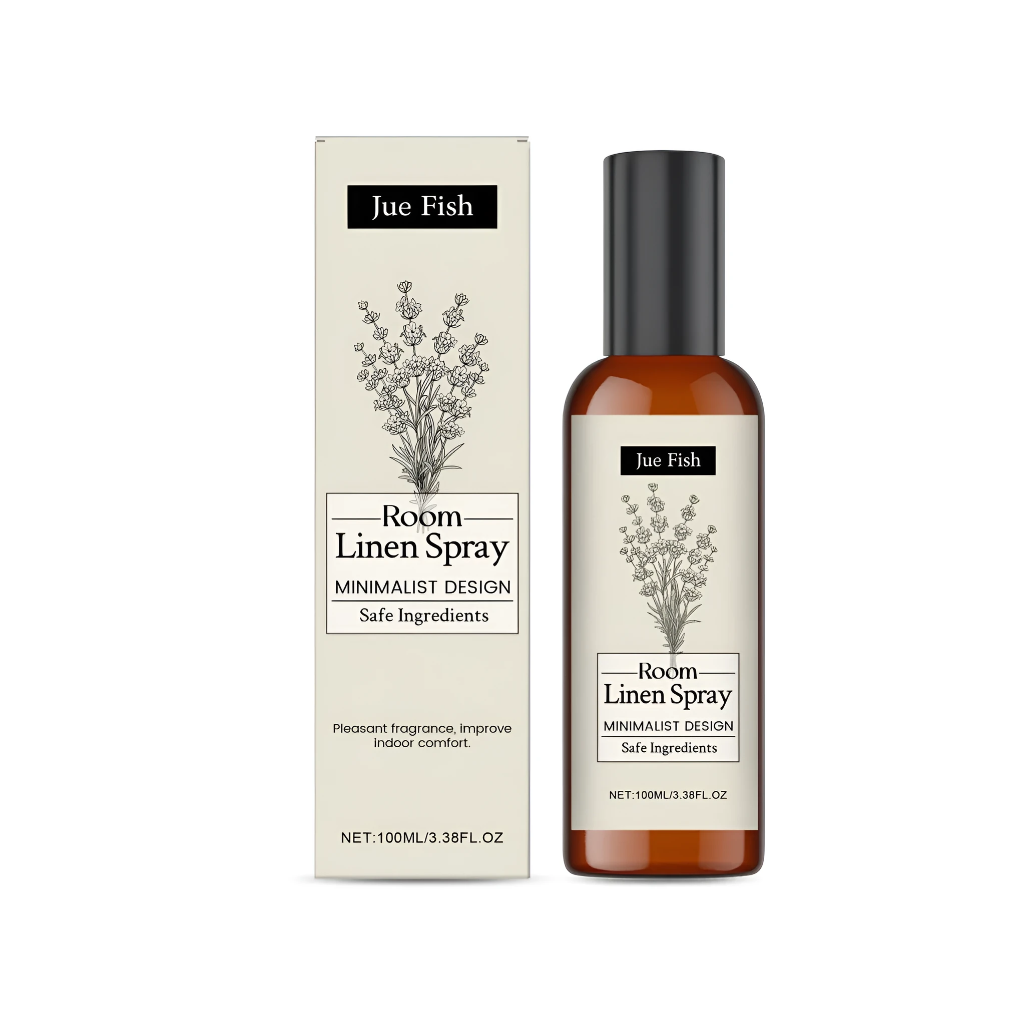 100ml lavender indoor fragrance spray bottle with lavender flower water ingredients