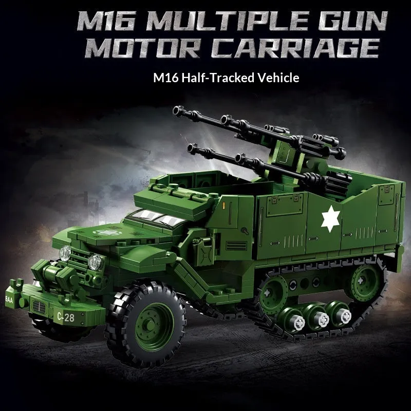 Plastic building blocks toy for military model assembly, multiple colour options