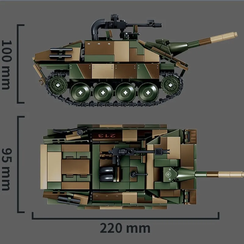Plastic building blocks toy for military model assembly, multiple colour options