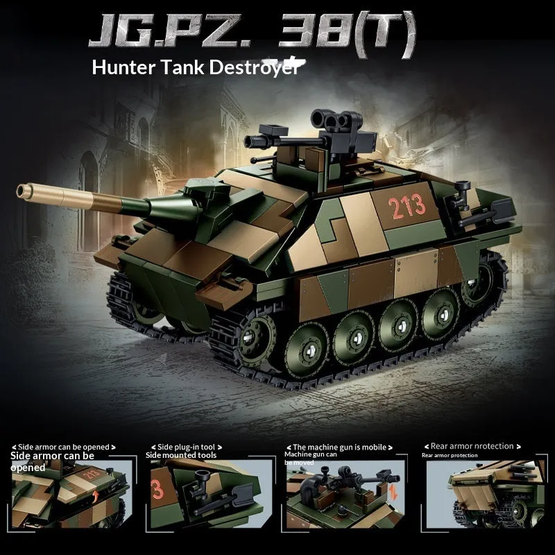 Plastic building blocks toy for military model assembly, multiple colour options