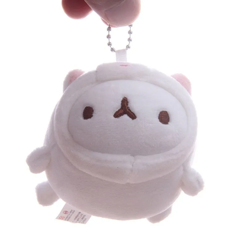 Cute shapeshift potato rabbit plush toy 10cm in light brown showing dual form design