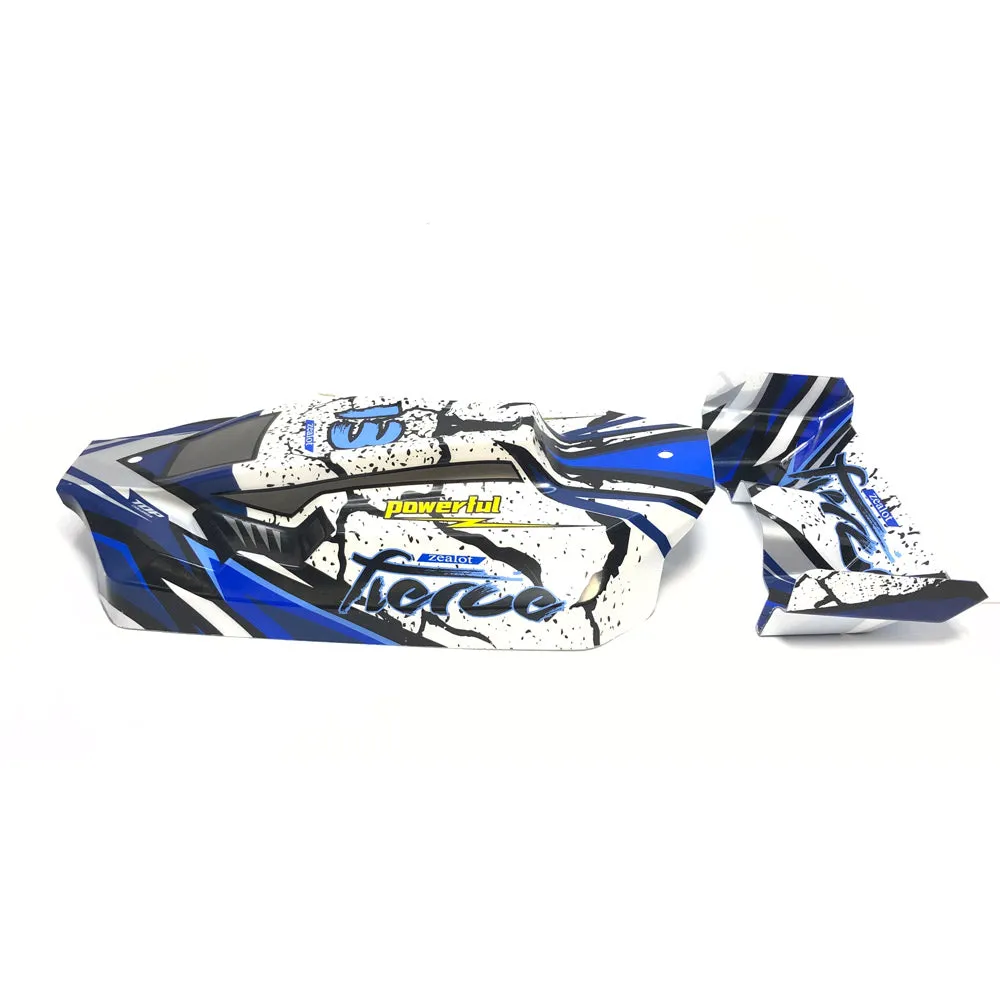Blue plastic rear shell parts set for four-wheel remote control car – bagged original toy accessory