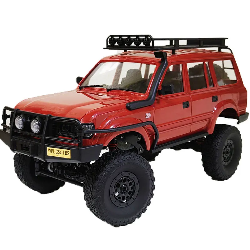 Full Scale LC80 Pickup four-wheel drive off-road remote control car model in khaki with climbing modification