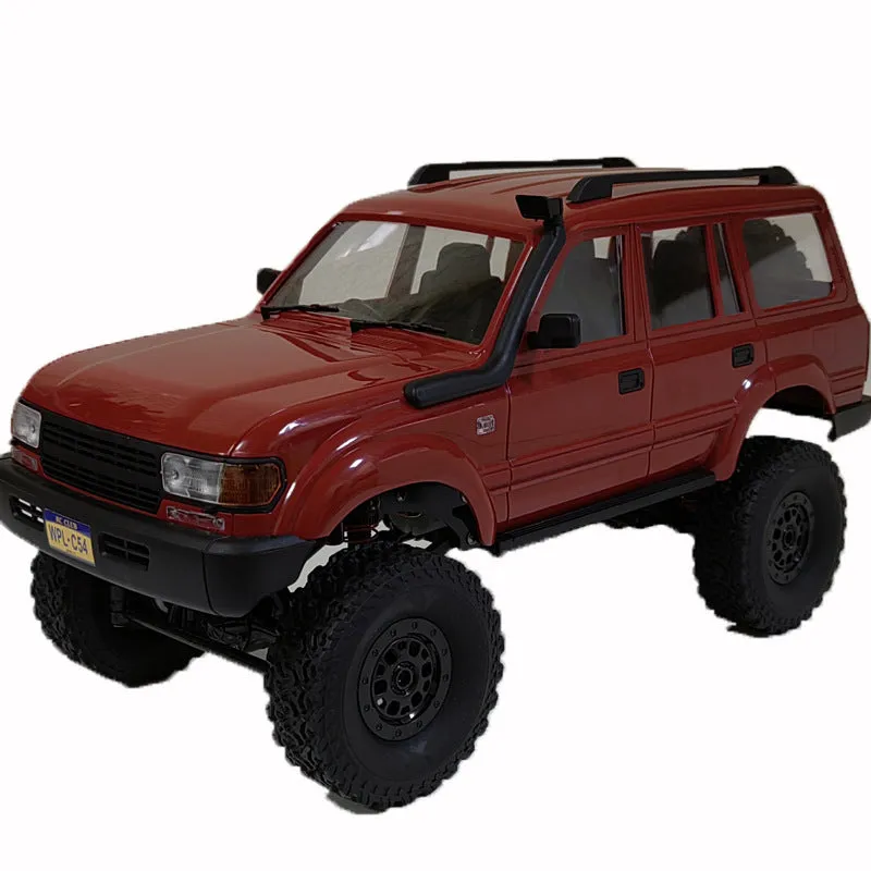 Full Scale LC80 Pickup four-wheel drive off-road remote control car model in khaki with climbing modification