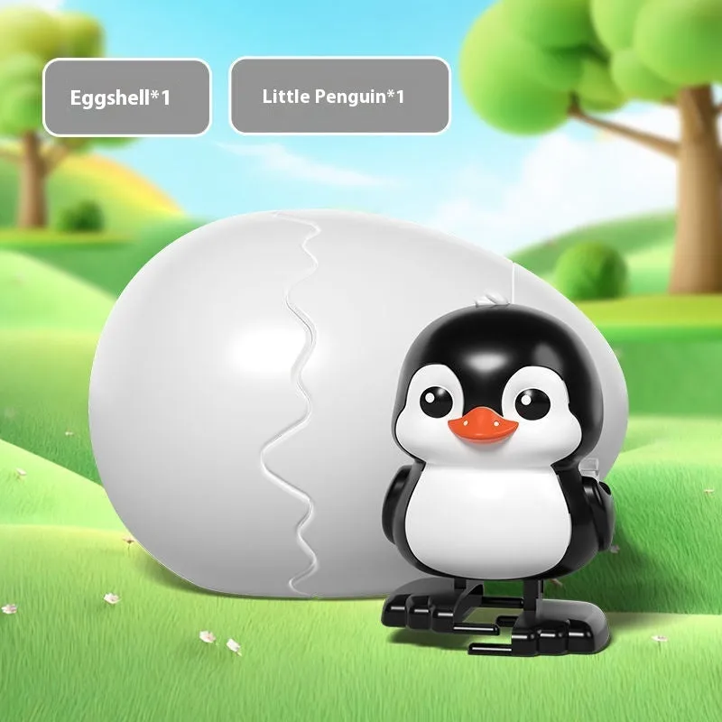 Jumping egg cute beast clockwork toy in plastic for teenagers 7-14 years old