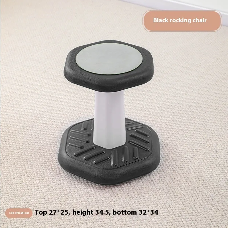 Children's plastic balance rocking stool in multiple colour options