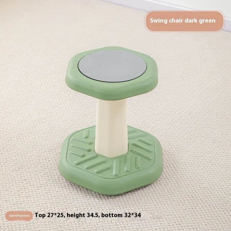 Children's plastic balance rocking stool in multiple colour options