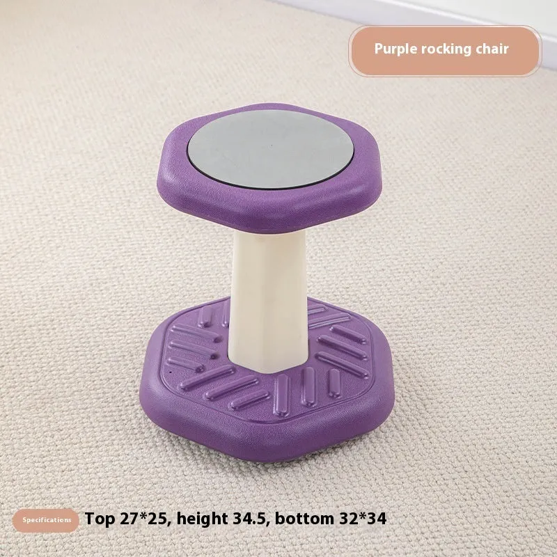 Children's plastic balance rocking stool in multiple colour options