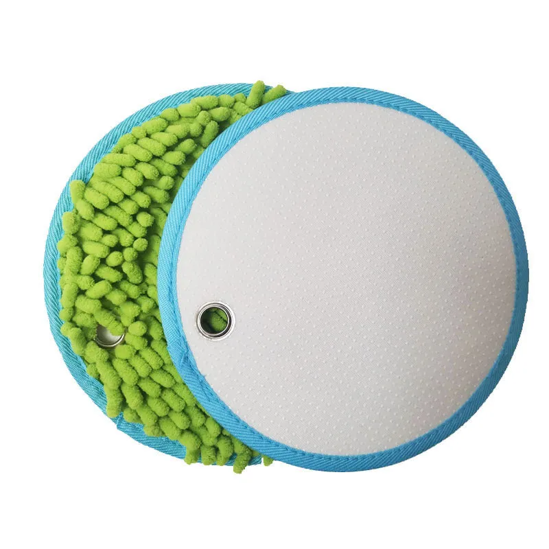 Autism children sensory pad recovery training set with 8 fabric pads on a flat surface