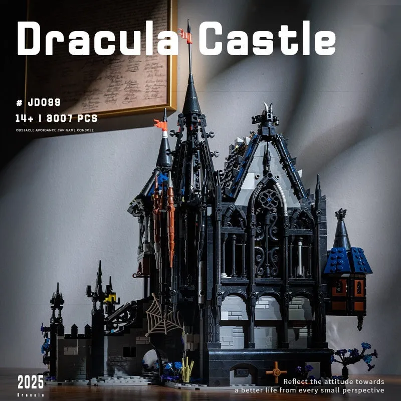 Horror Horror European retro castle building blocks set in JD099 colour, small plastic pieces for assembly