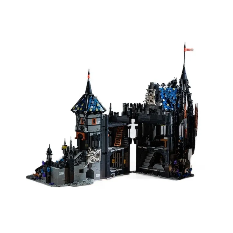 Horror Horror European retro castle building blocks set in JD099 colour, small plastic pieces for assembly