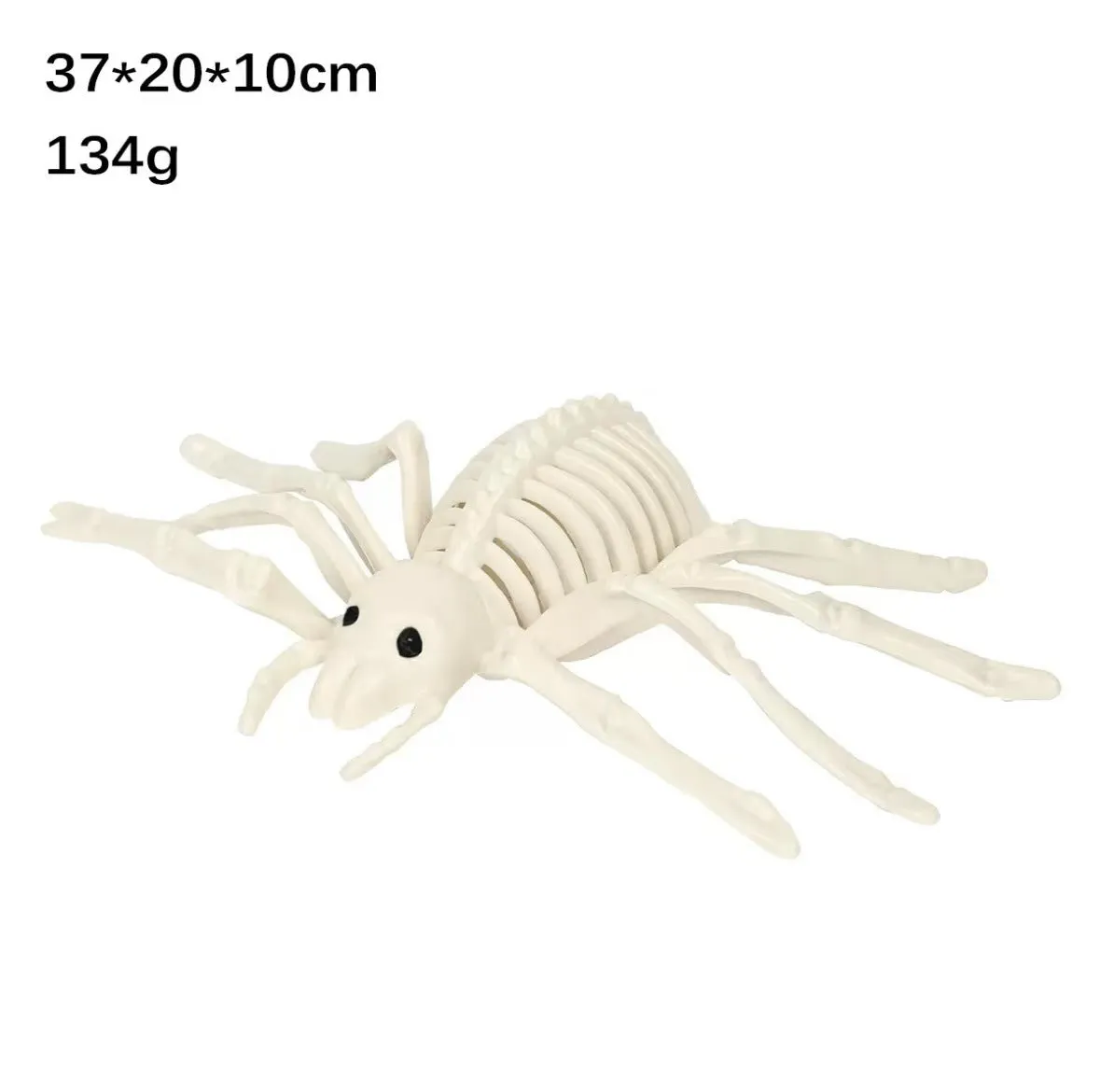 Plastic American-style animal skeleton Halloween decorations featuring bat, bear, cat, cattle, duck, fish, flying dragon, scorpion, small wax dog, snake, and spider