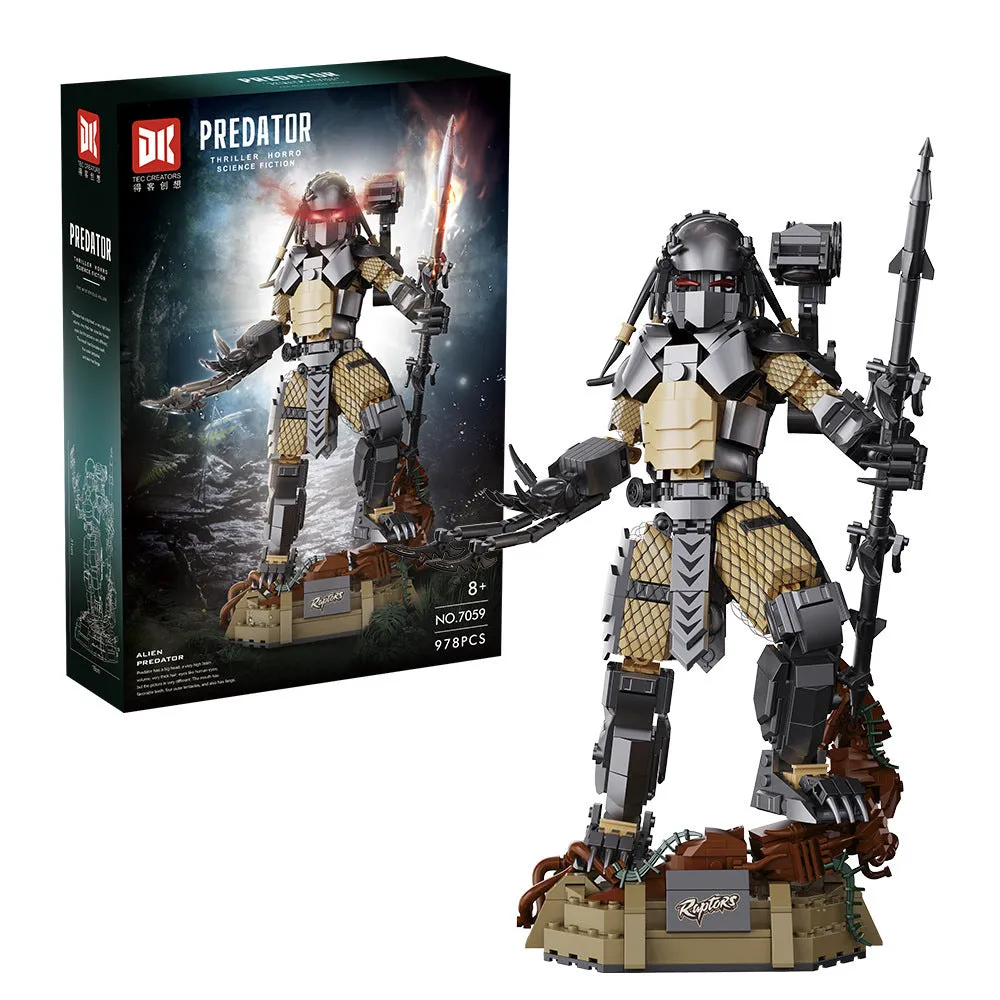 Alien monster iron blood model building blocks toy for teenagers, small plastic particles, one size