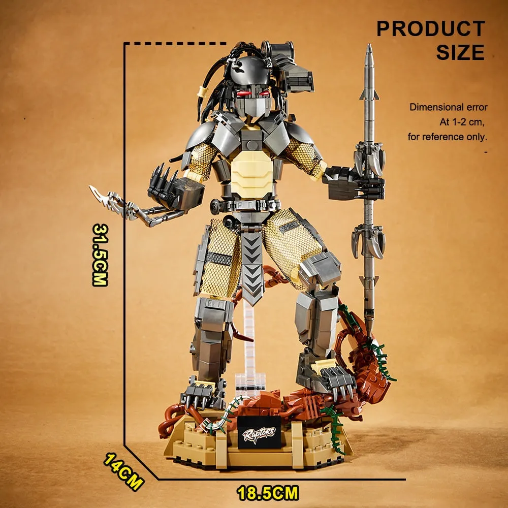 Alien monster iron blood model building blocks toy for teenagers, small plastic particles, one size