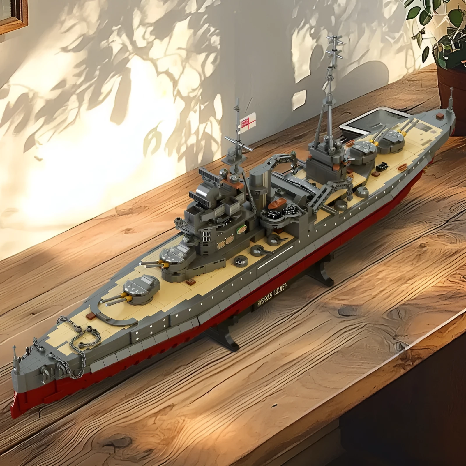 Plastic building blocks battleship military model FC4207 for teenagers