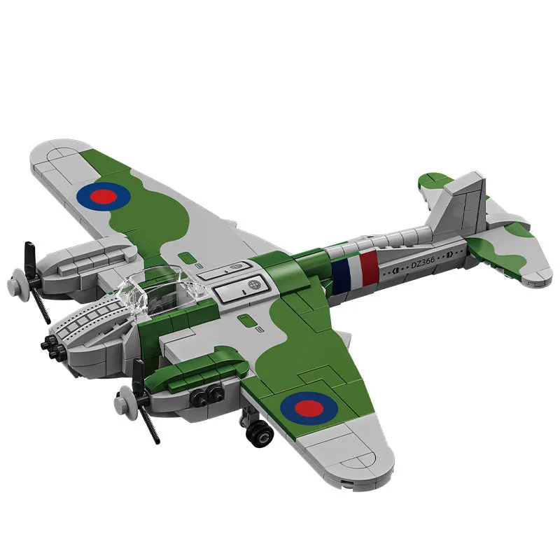 Building blocks Mosquito Bomber aircraft model 526 pieces blue for teenagers