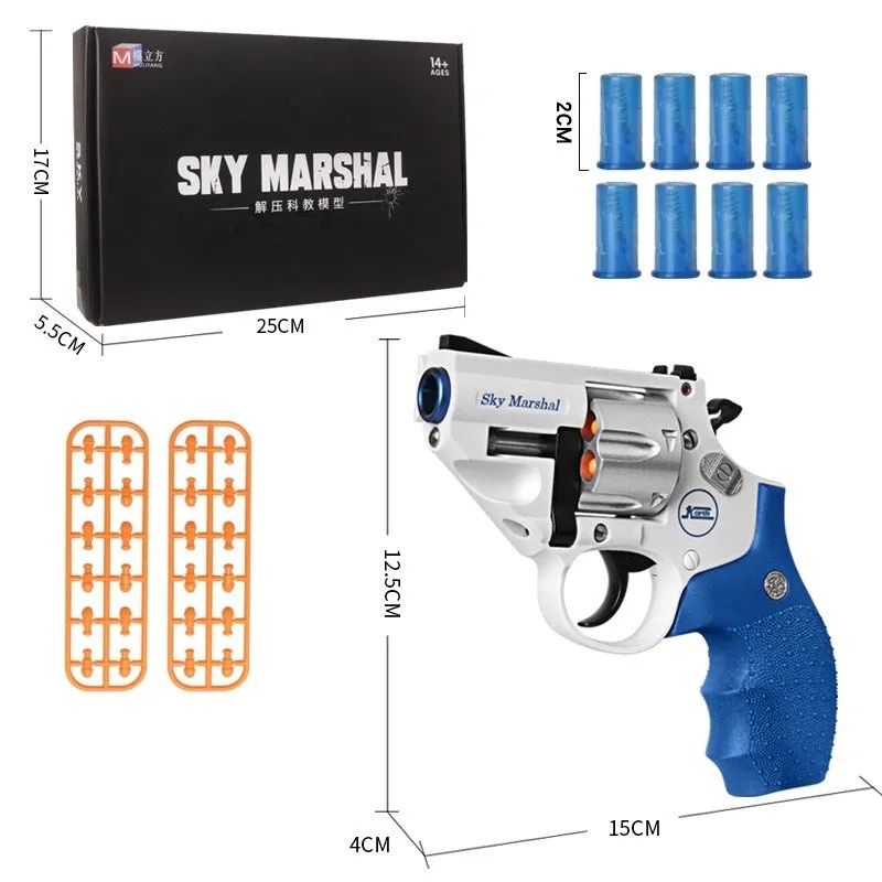 Alloy hand small simulation toy gun model in PA/nylon, sky black colour, side view