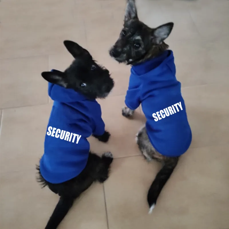 Solid colour polyester pet clothes for dogs and cats, British style, unisex, multiple sizes