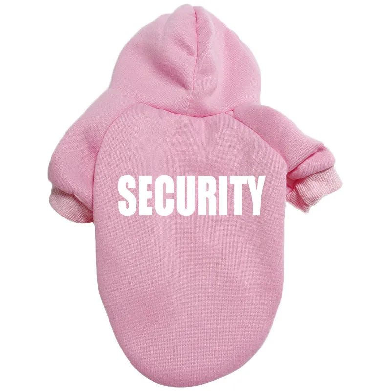Solid colour polyester pet clothes for dogs and cats, British style, unisex, multiple sizes