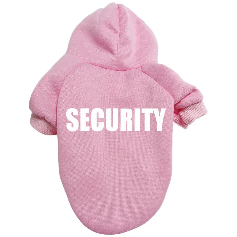 Solid colour polyester pet clothes for dogs and cats, British style, unisex, multiple sizes