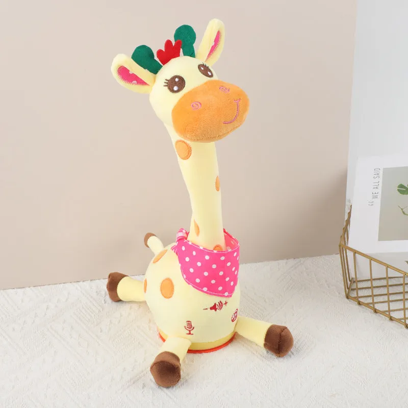 Multi-function giraffe doll singing and dancing for children with English rechargeable version