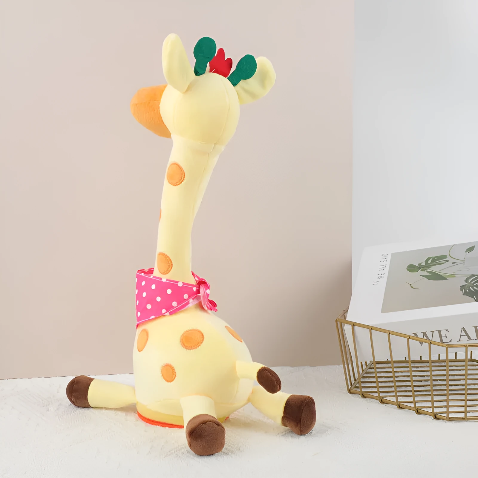 Multi-function giraffe doll singing and dancing for children with English rechargeable version