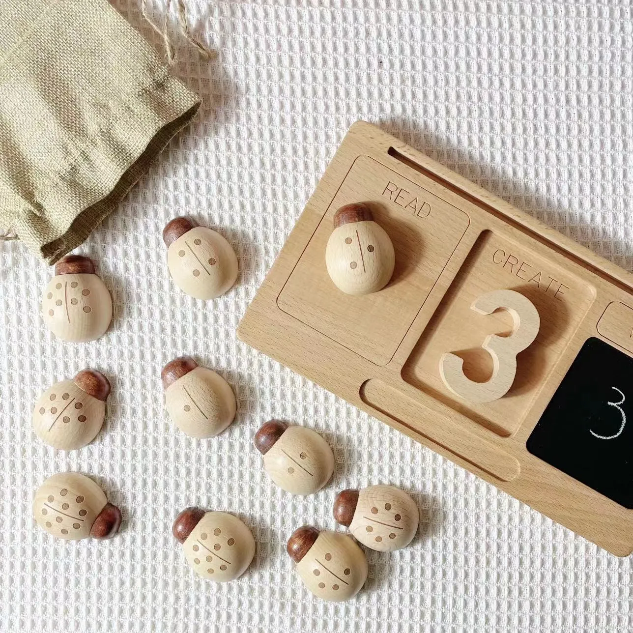Beech ladybird digital teaching aid toy for children aged 4-6 years old