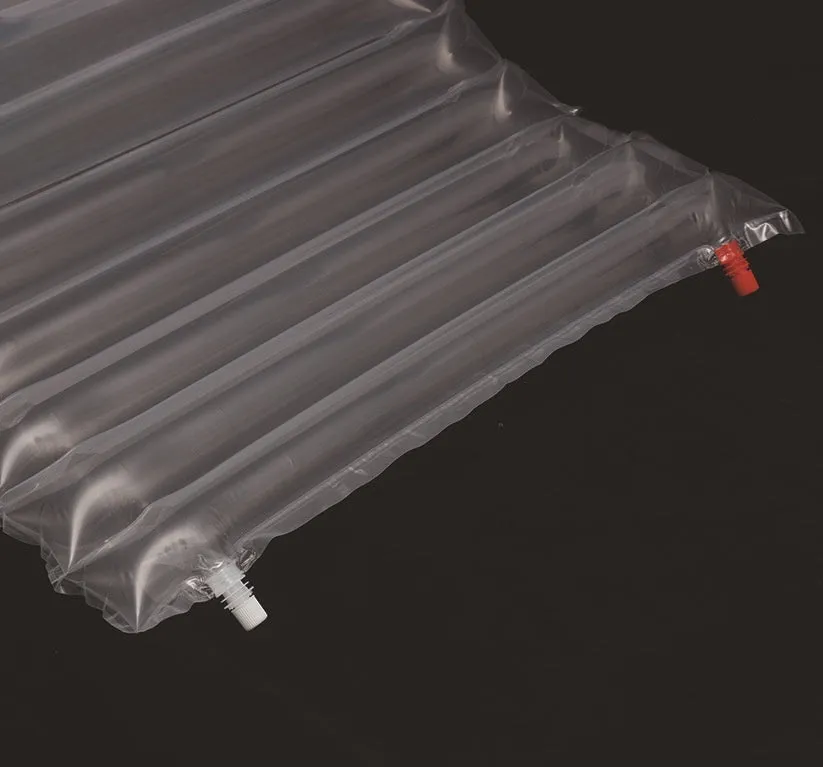 Transparent outdoor airbed for camping with 200x60cm dimensions and 300kg load capacity