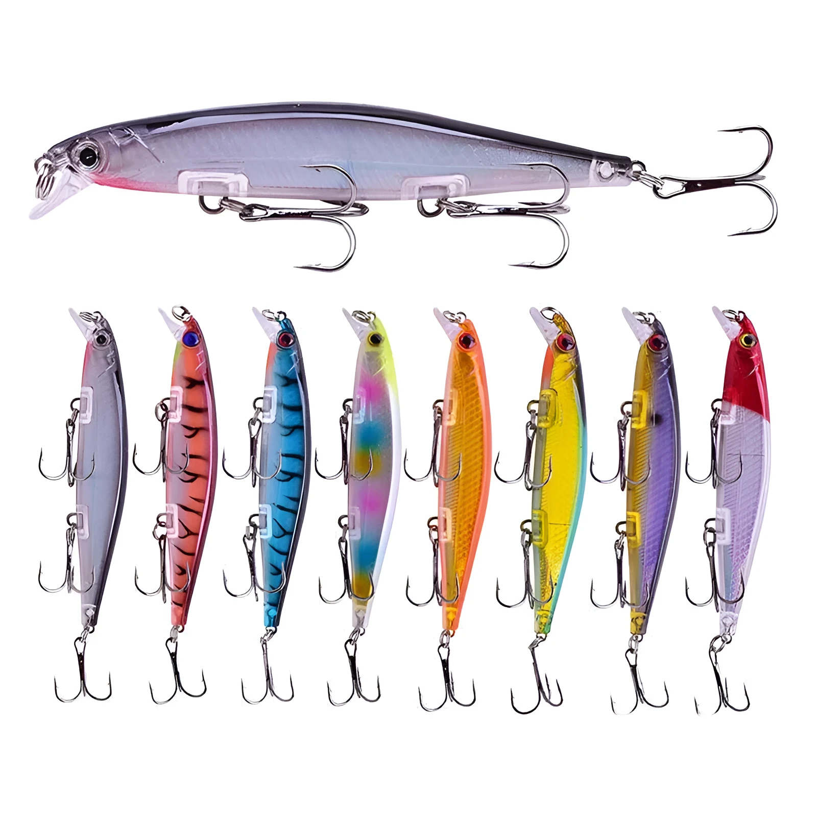 Tossing Submerged Suspended Mino Lure soft plastic fishing bait measuring 11cm with slow heavy 13.5g sink rate
