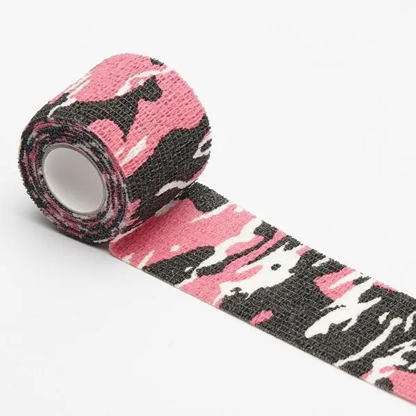 Non-woven camouflage bandage roll 4.5 metres long 5cm wide in forest pattern